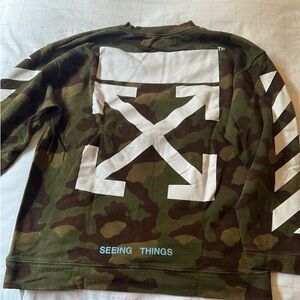 Off-White Camo long sleeve sweater Authentic